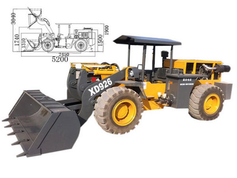 Máy xúc lật chui hầm model XD926